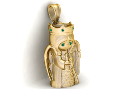QUEENSES PENDANT Modelo de Impressão 3D