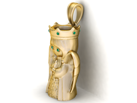 QUEENSES PENDANT Modelo de Impressão 3D