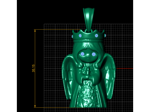 QUEENSES PENDANT Modelo de Impressão 3D