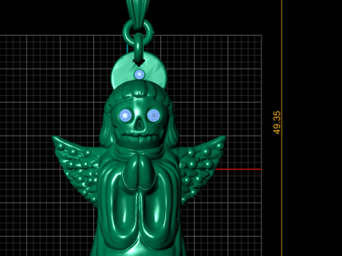 Queenses Pendant Model Cetak 3D