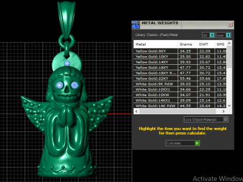 Queenses Pendant 3D Print Model