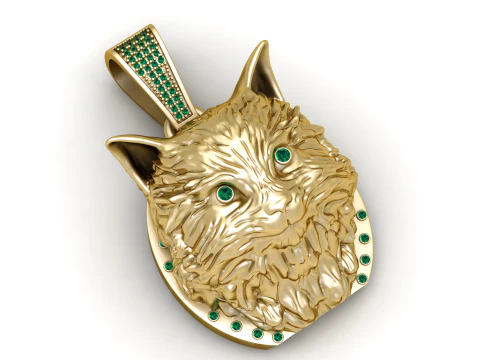 Owl gold PENDANT 3D Print Model