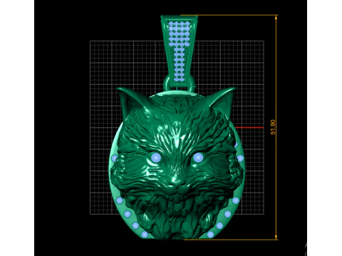 Owl gold PENDANT 3D Print Model