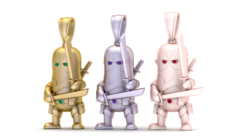 3D GOLD PENDANT 3D Print Model .c4d .max .obj .3ds .fbx .stl .blend 