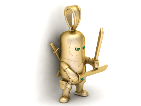 3D GOLD PENDANT 3D Print Model