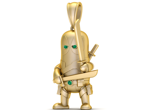 3D GOLD PENDANT 3D Print Model