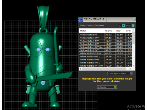 3D GOLD PENDANT 3D Print Model