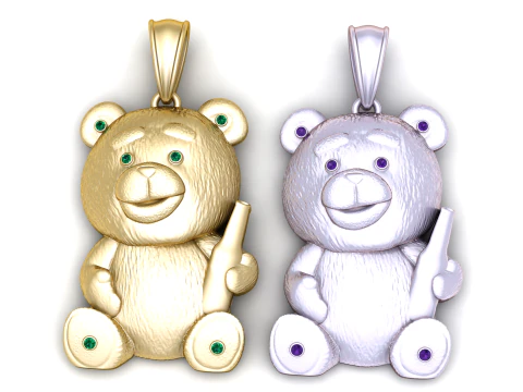 CIONDOLO IN ORO 3D Modello di stampa 3D