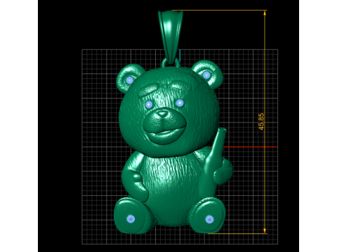 3D GOLD PENDANT 3D Print Model
