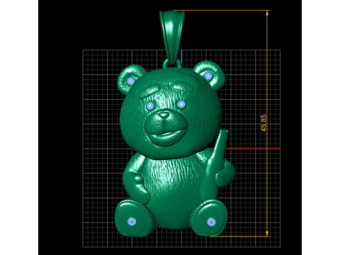 3D GOLD PENDANT 3D Print Model
