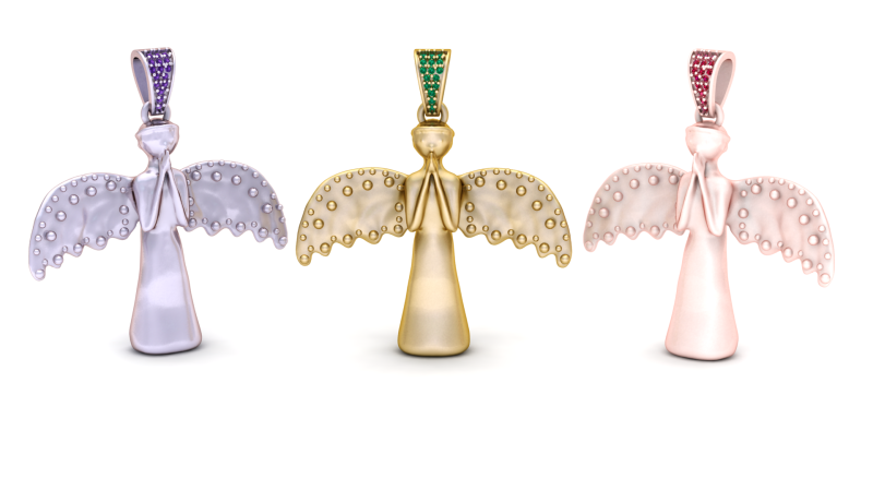 QUEEN PENDANT 3D Print Model .c4d .max .obj .3ds .fbx .stl .blend