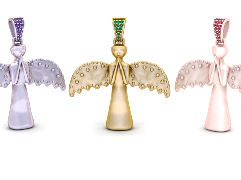 रानी पेंडेंट 3D प्रिंट मॉडल