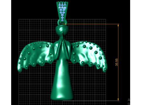 QUEEN PENDANT 3D Print Model