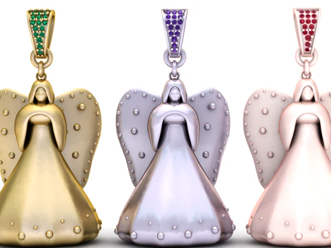 Liontin Ratu Model Cetak 3D