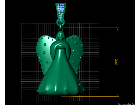 Queen Pendant 3D 打印模型