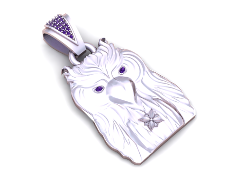 Owl gold PENDANT 3D Druckmodell