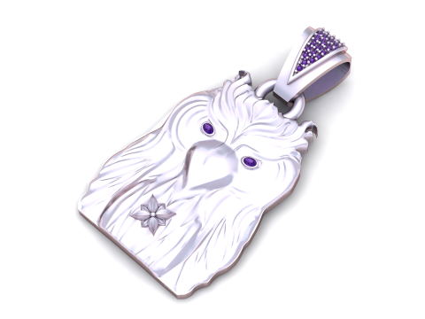 Owl gold PENDANT 3D Druckmodell