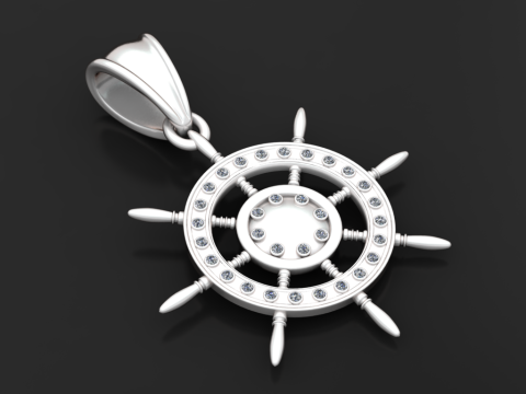 SHIP STARING PENDANT 3D Print Model