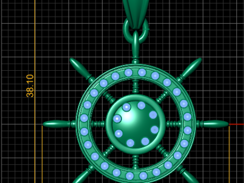 SHIP STARING PENDANT 3D Print Model