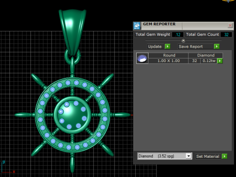 SHIP STARING PENDANT 3D Print Model