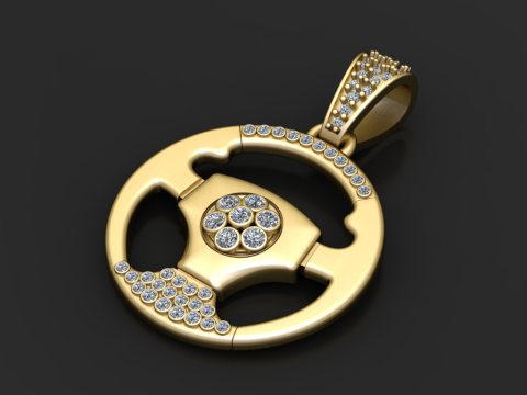 WIDOCZNY ZŁOTY WISIOREK Model do druku 3D