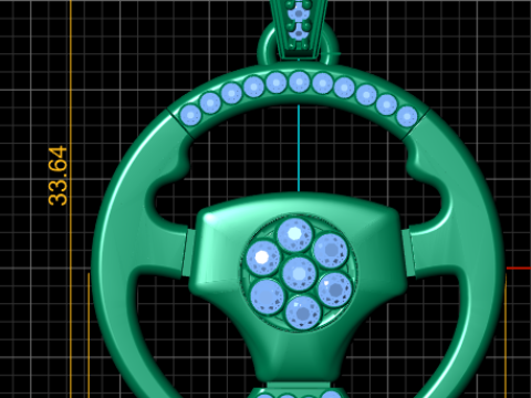 WIDOCZNY ZŁOTY WISIOREK Model do druku 3D