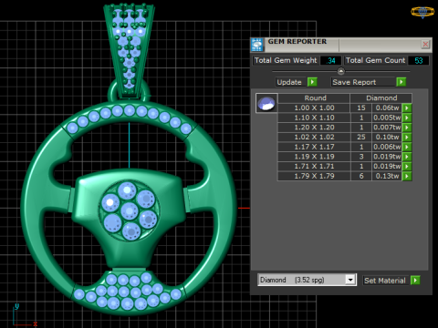 WIDOCZNY ZŁOTY WISIOREK Model do druku 3D