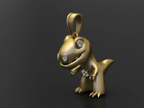 DAINASURE PENDANT 3D Print Model