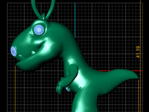 DAINASURE PENDANT 3D Print Model