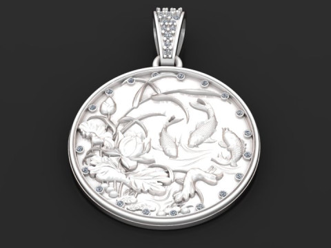 3D GOLD PENDANT Modello di stampa 3D