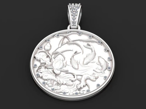 3D GOLD PENDANT 3D Print Model
