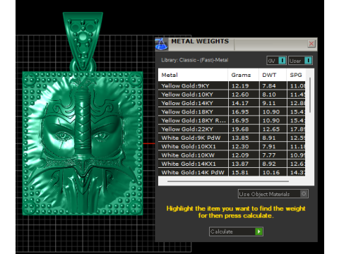 Squar men faces pendant 3D Print Model