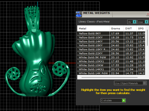 3D GOLD PENDANT 3D Print Model