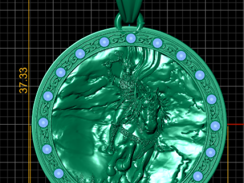 3D GOLD PENDANT 3D Print Model