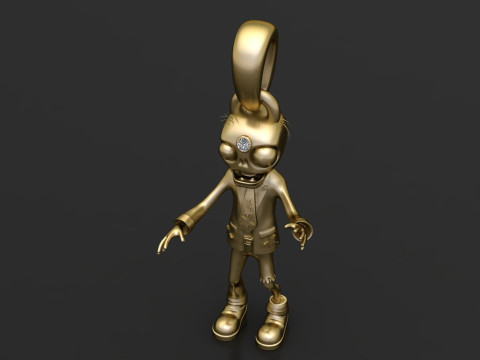 SKULL MEN PENDANT 3D 打印模型