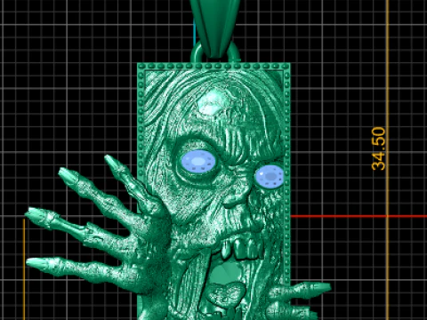 SQUAR FACES PENDANT 3D Print Model