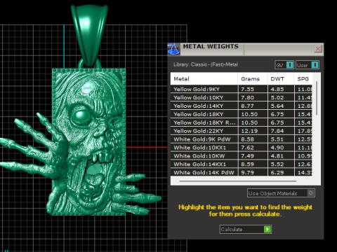 SQUAR FACES PENDANT Modello di stampa 3D