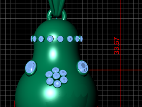 3D GOLD PENDANT Model Cetak 3D