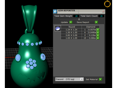 3D GOLD PENDANT Model Cetak 3D