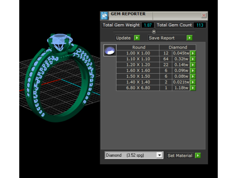 3D GOLD RING PENDANT 3D Принт Модель