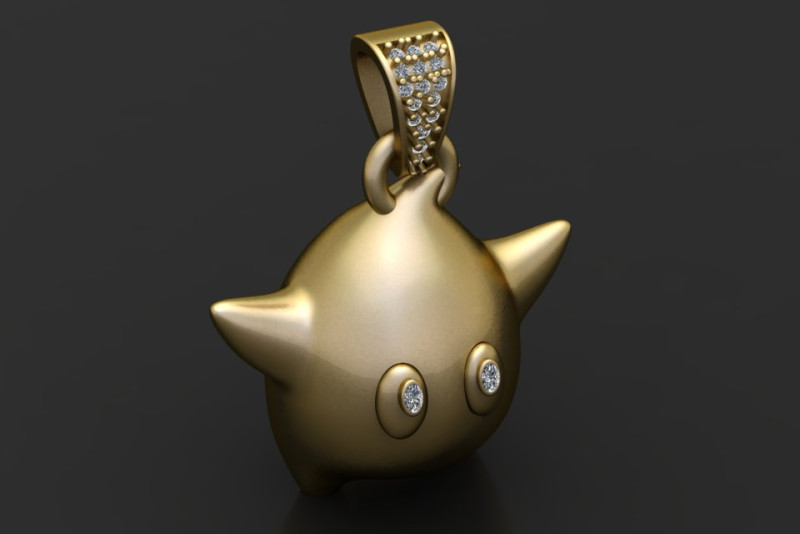 3D GOLD PENDANT Model do druku 3D .c4d .max .obj .3ds .fbx .stl .blend