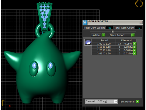 3D GOLD PENDANT Model do druku 3D