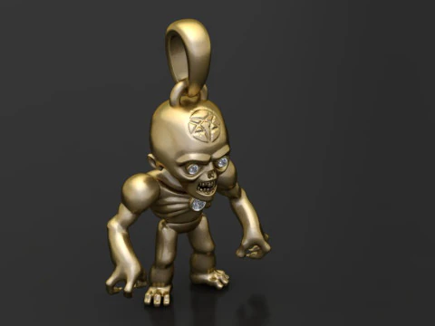ZOMMBIES PENDANT 3D Print Model
