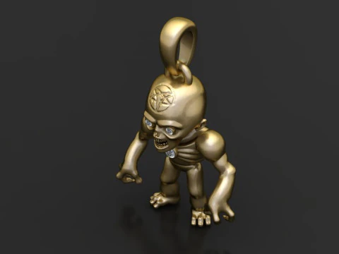 ZOMMBIES PENDANT 3D Print Model
