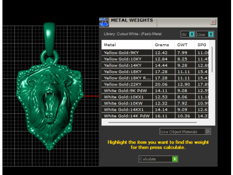 ANIMALS PENDANT 3Dプリントモデル
