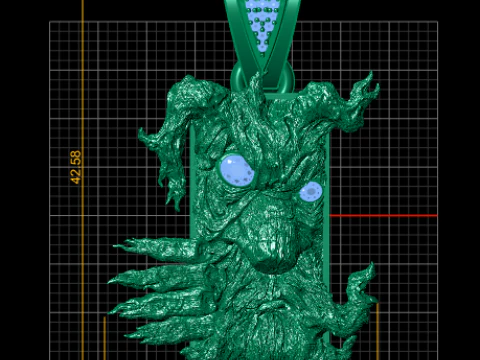 FACES MASK PENDANT 3D Print Model