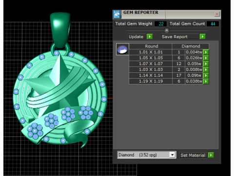 STAR GOLD PENDANT 3D Print Model