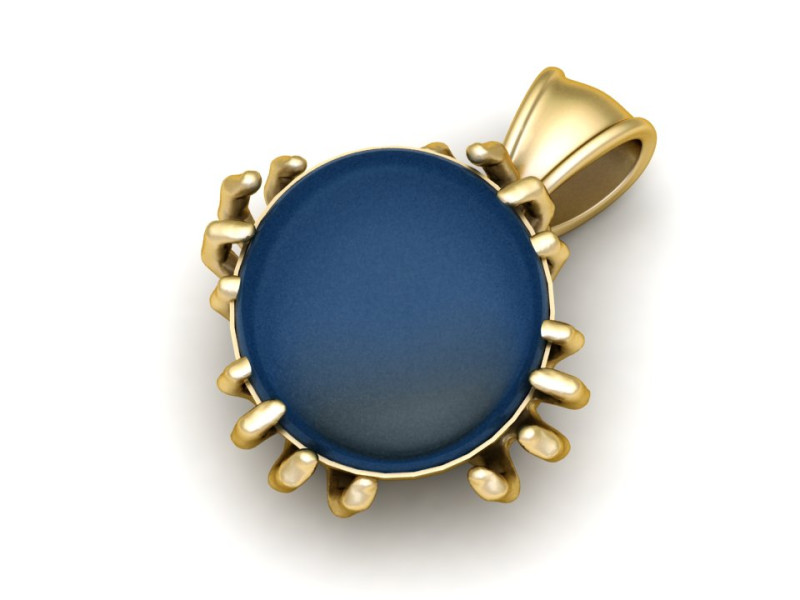 3D GOLD PENDANT 3D Druckmodell .c4d .max .obj .3ds .fbx .stl .blend