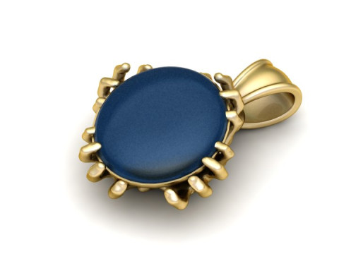 3D GOLD PENDANT 3D Druckmodell