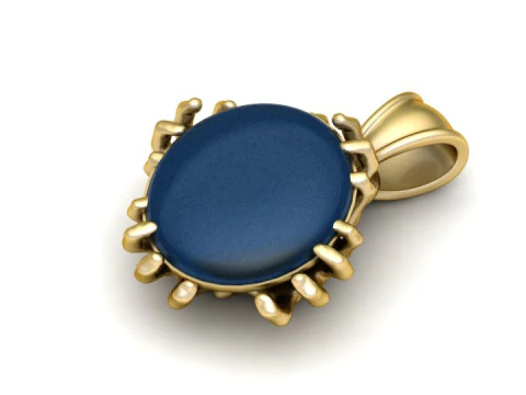 3D GOLD PENDANT 3D Print Model